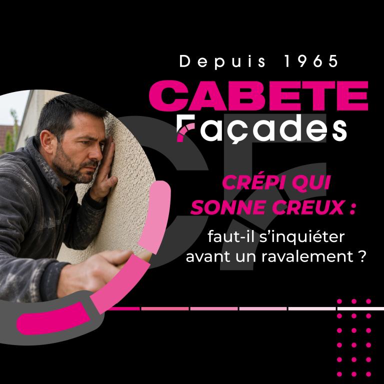 Crépi qui sonne creux : faut-il s’inquiéter avant un ravalement ?