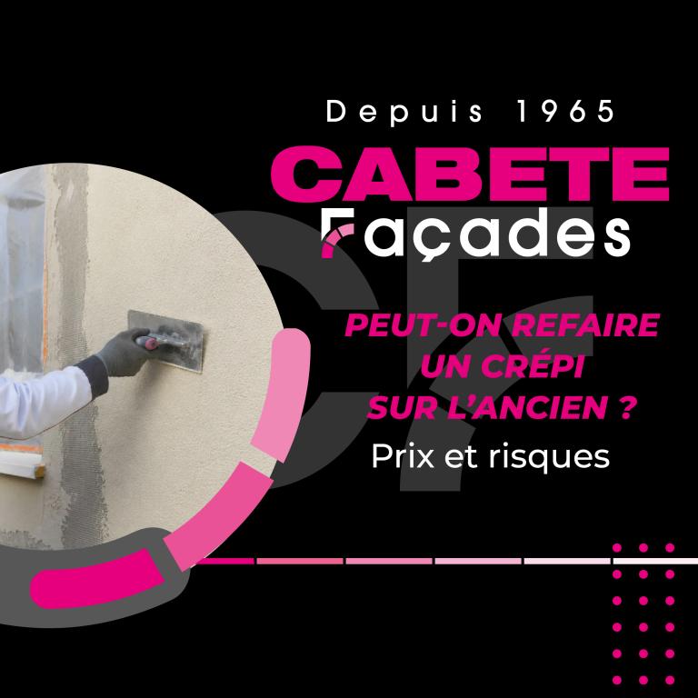 Peut-on refaire un crépi sur l’ancien ? Prix et risques