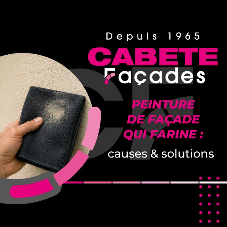 Façade qui poudre au toucher : pourquoi la peinture farine et que faire ?