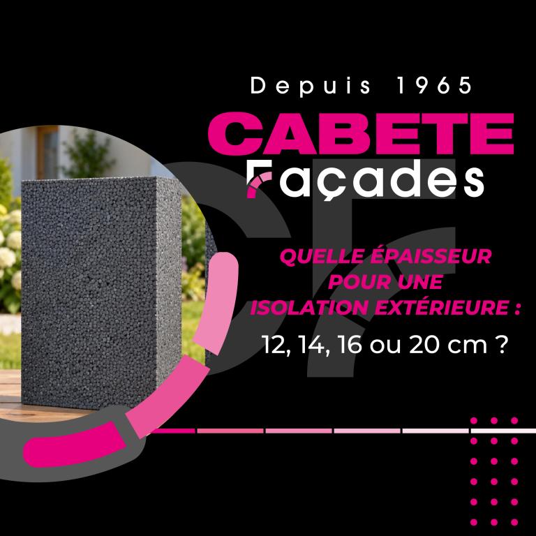 Quelle épaisseur pour une isolation extérieure : 12, 14, 16 ou 20 cm ?